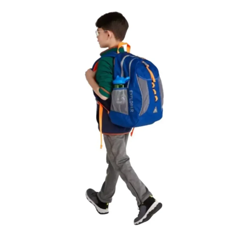 L.L. BEAN Kid's Explorer Backpack 25L Classic Navy Deep Glacier Blue NWT